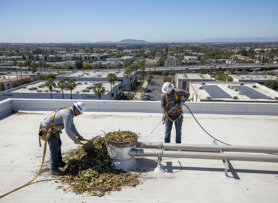 Maintaining Roof Drains On Commercial Buildings In Kearny Mesa
