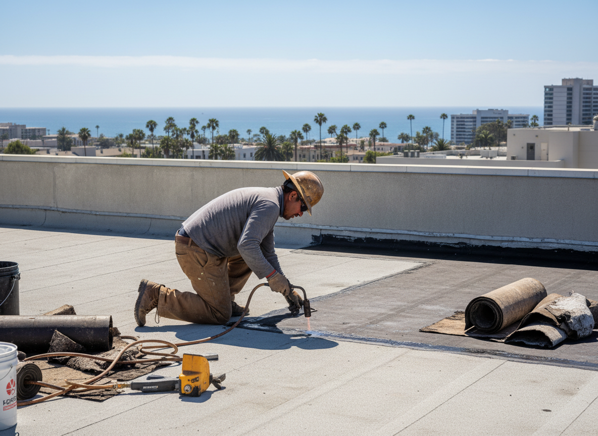 Flat Roof Repair in San Diego, CA