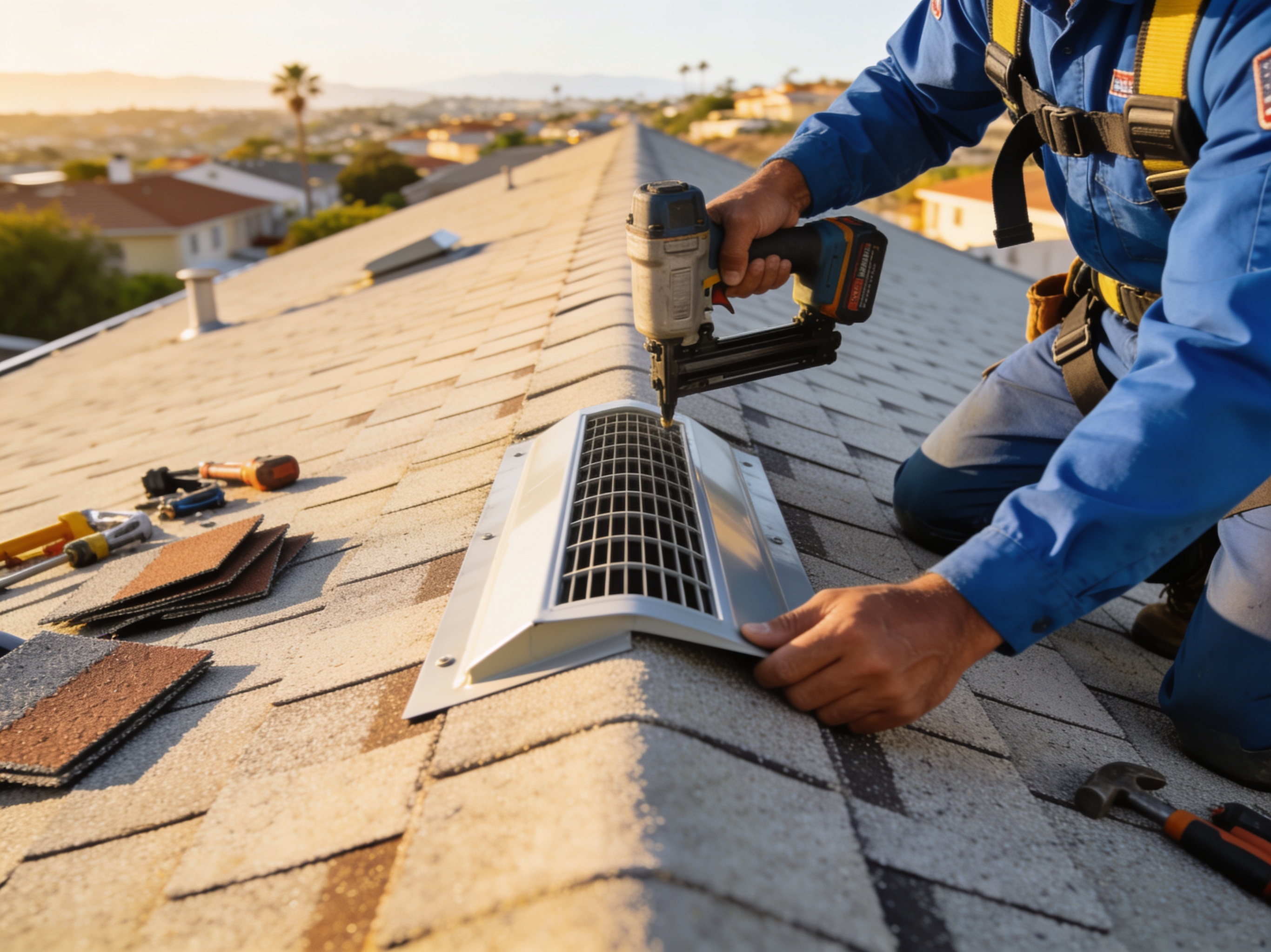 Ridge Vent Installation in San Diego, CA